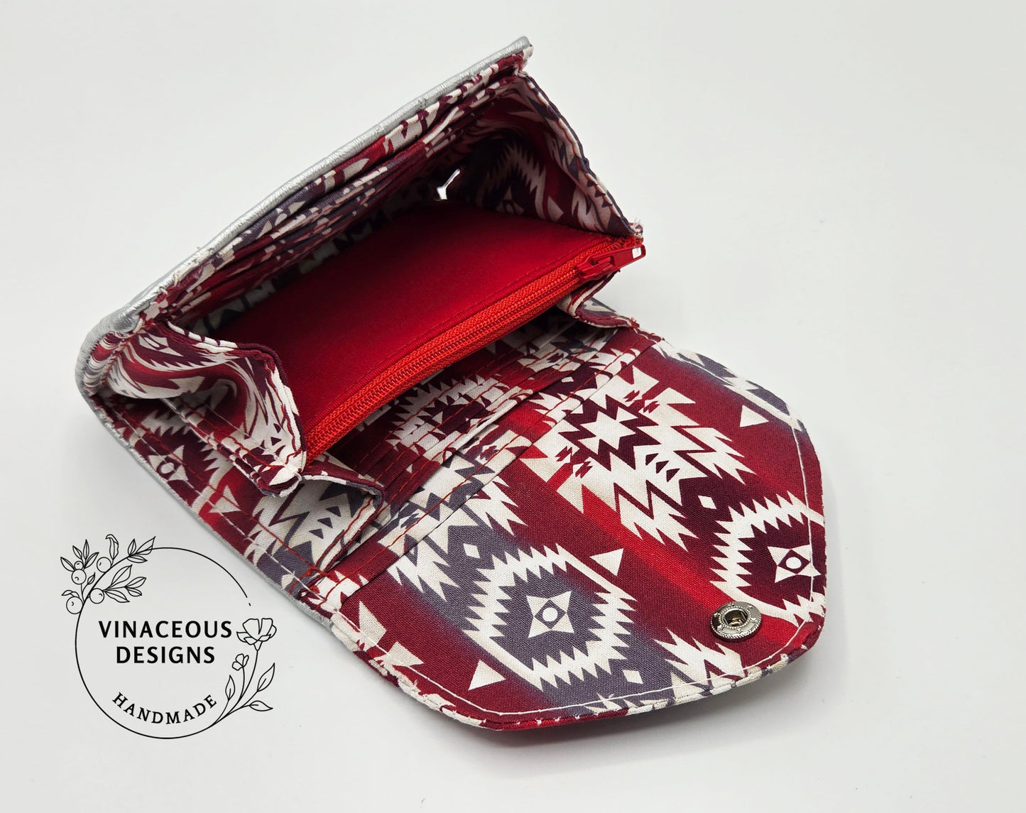 Red/Grey Southwest Wallet