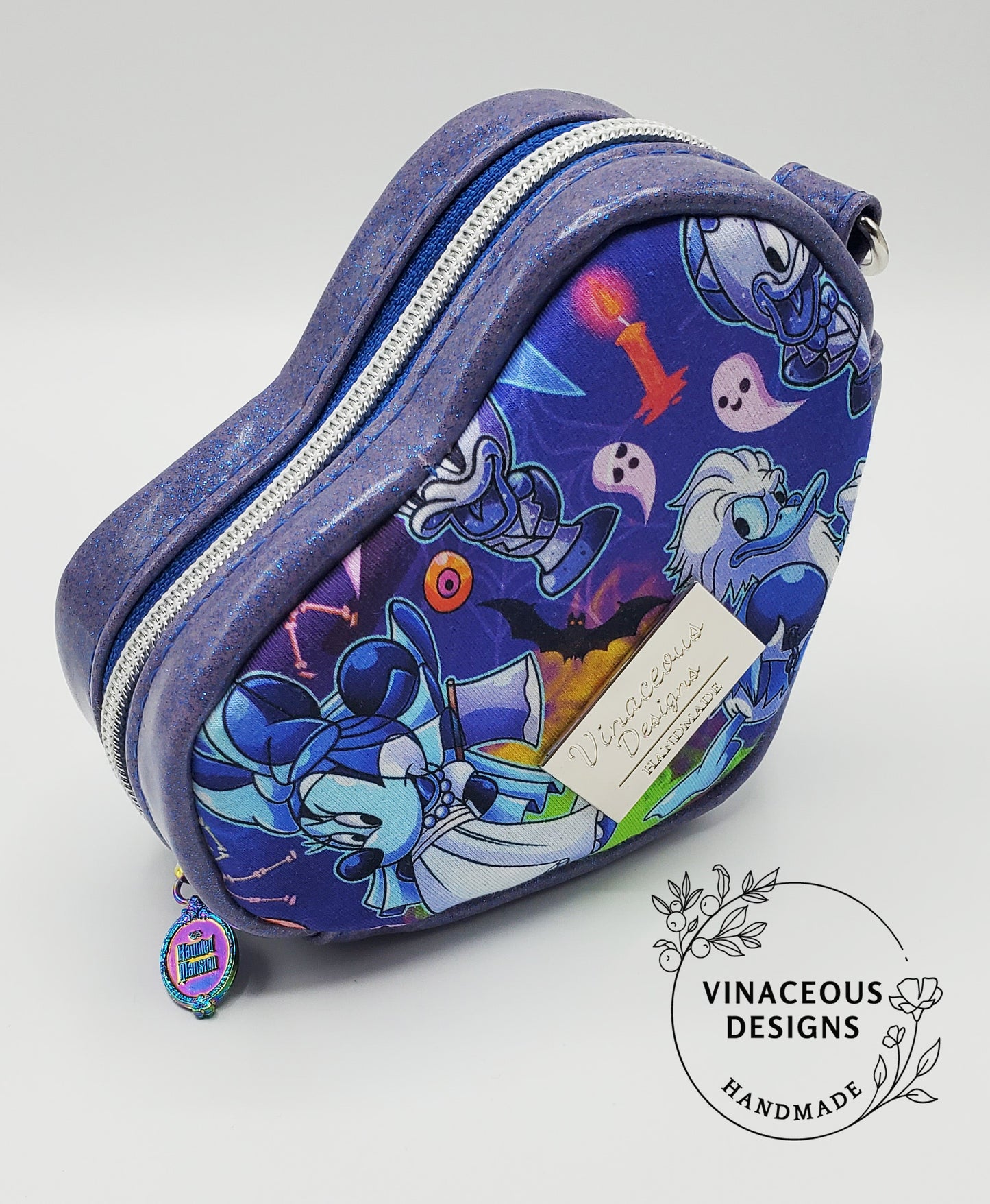 Haunted Mouse Heart Wristlet