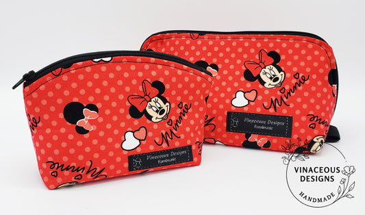 Mini Pouch & Cosmetic Bag: Minnie the Mouse