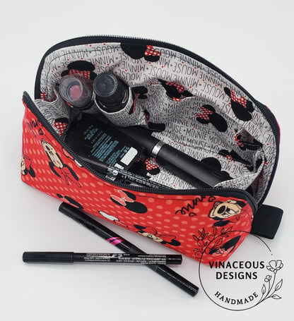 Mini Pouch & Cosmetic Bag: Minnie the Mouse