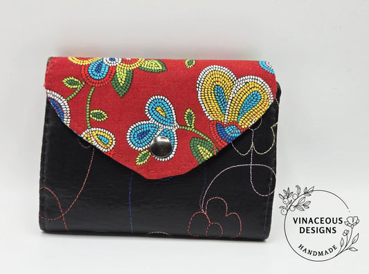 Red Floral Wallet