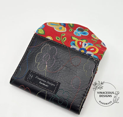 Red Floral Wallet